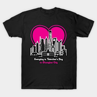 Valentine's Day in Shanghai City T-Shirt